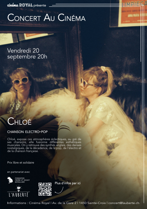 CONCERT AU CINÉMA : CHLOÉ (Chanson ELECTRO-POP)