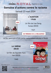 Semaine d&#039;actions contre le racisme (L&#039;AUDITION / LA SIRÈNE)