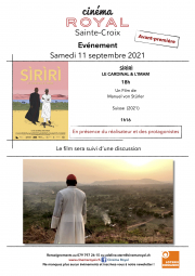 SIRIRI, LE CARDINAL ET L’IMAM (en présence du réalisateur et des protagonistes)