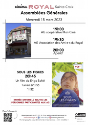 AG &quot;Mon Ciné&quot; et &quot;Ami-e-s du Royal&quot;